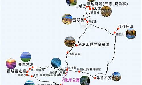 新疆旅游路线图独库公路_新疆旅游路线图独