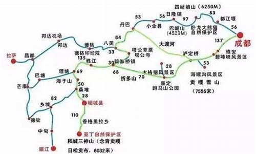 中国西部自驾游路线_西部自驾游路线图